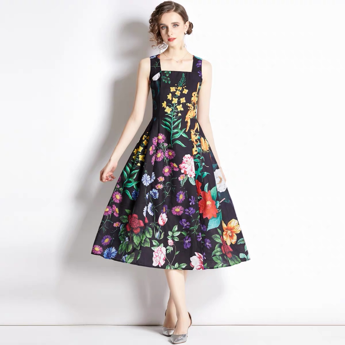 Breaking the rules floral gown FD113 images